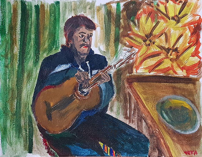 Man playing guitar (2016)