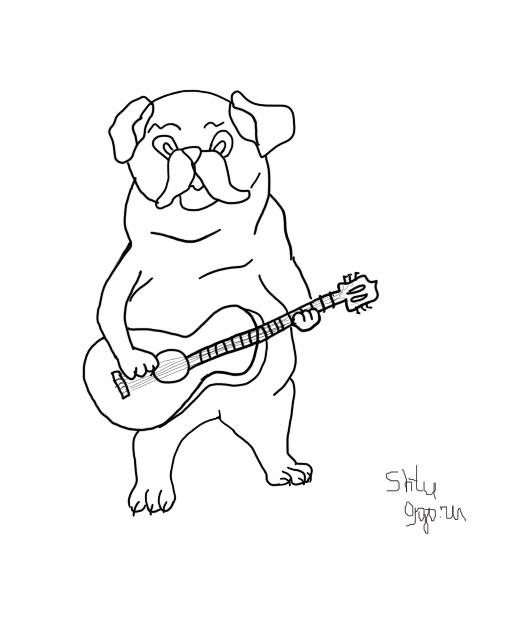 PugWithGuitar