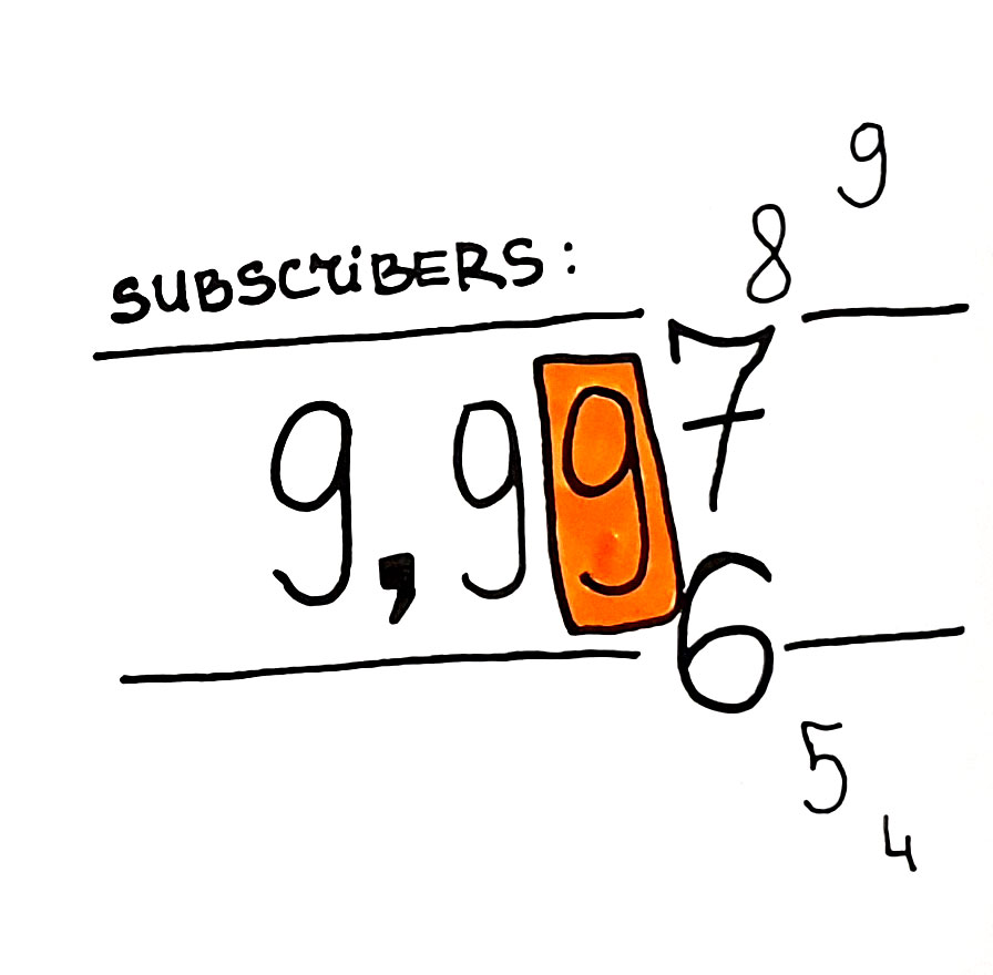 Live subscribers count