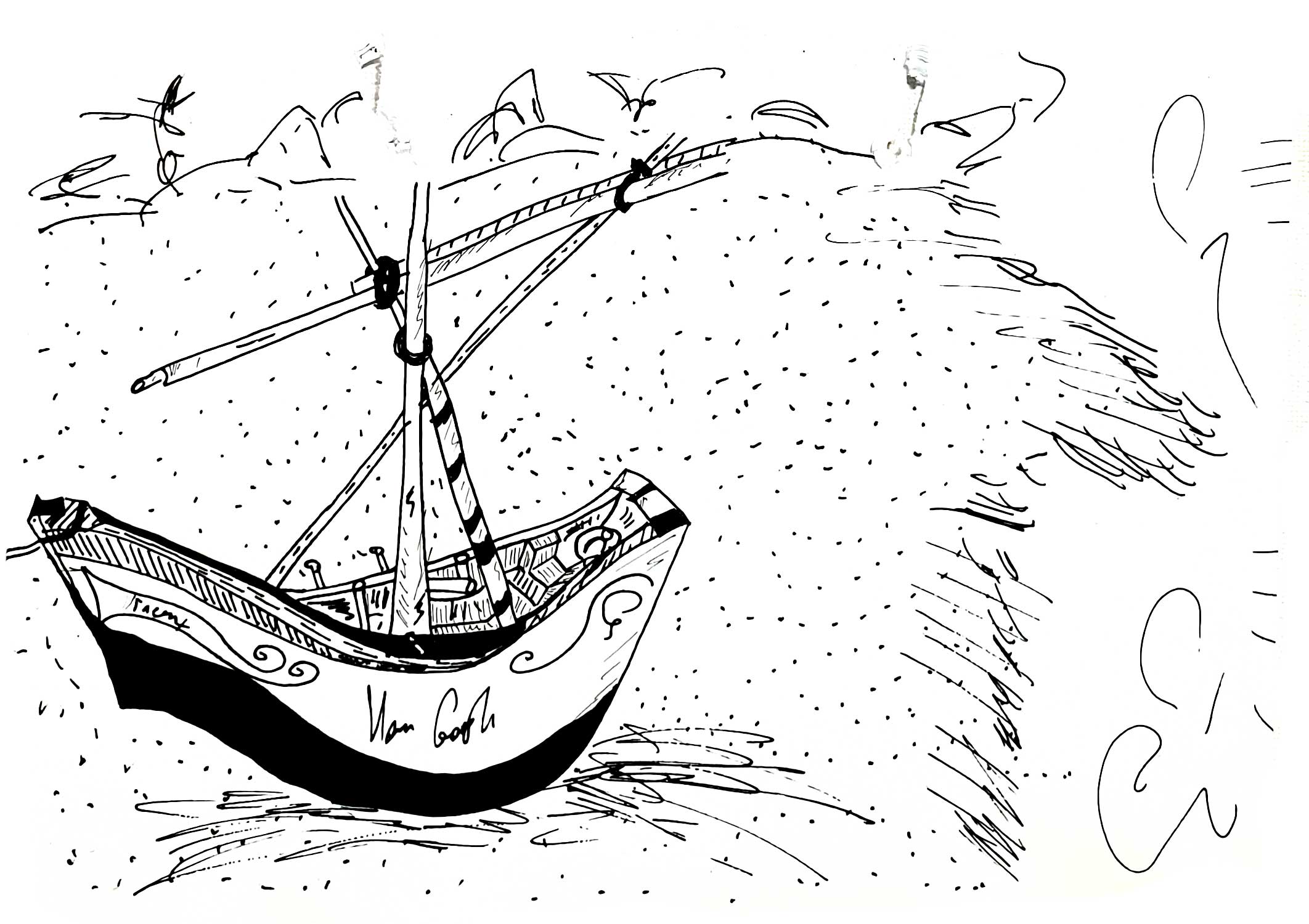 VanGogh-boat