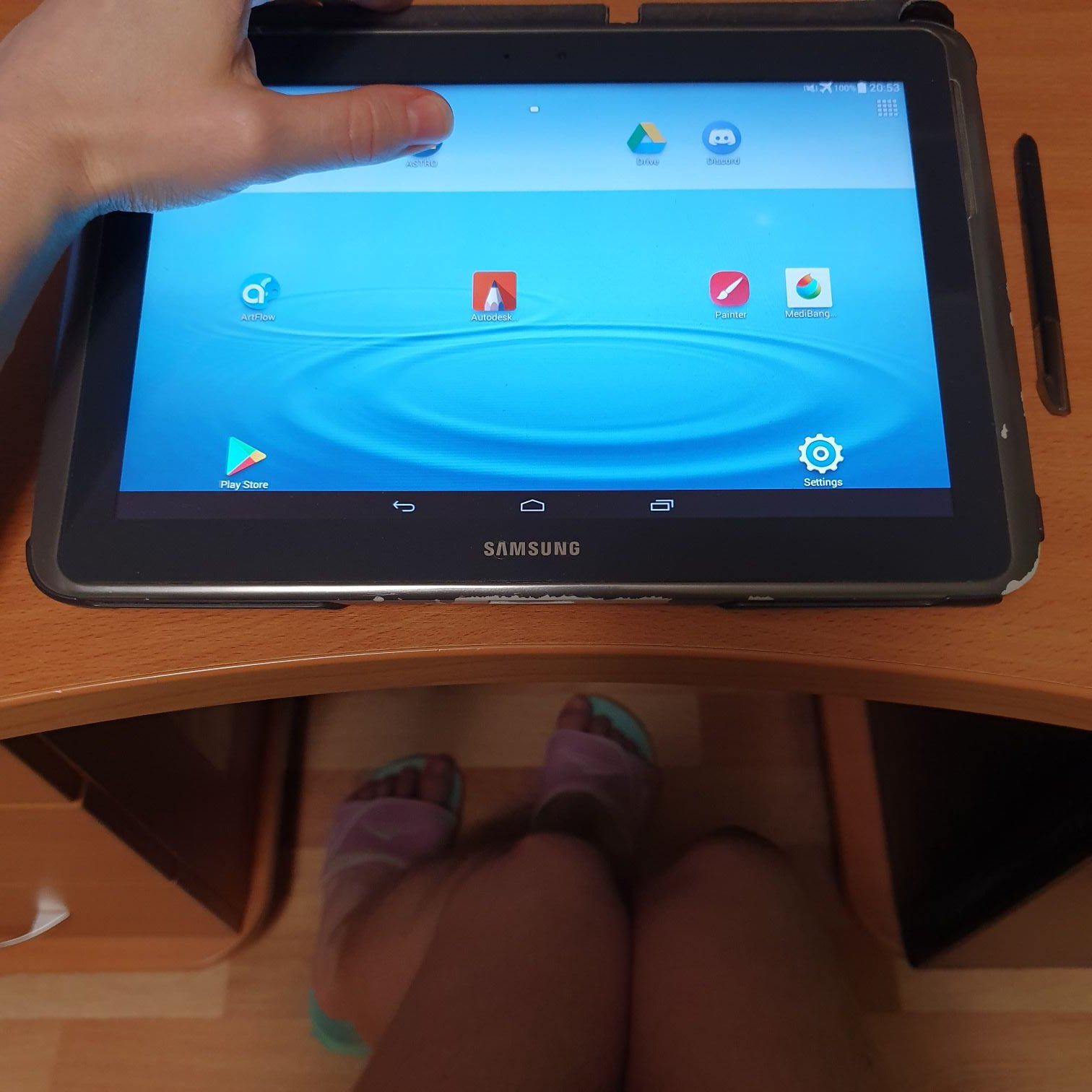 Samsung Galaxy Note 10.1 tablet for the artist